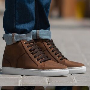 Levi's Men's Leather Celeb Boot/S Sneakers-Size 12